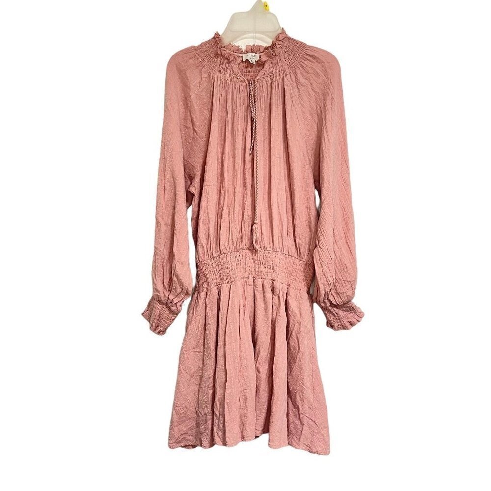 Umgee Bohemian‎ Pheasant Pink Dress with Tassels Size S